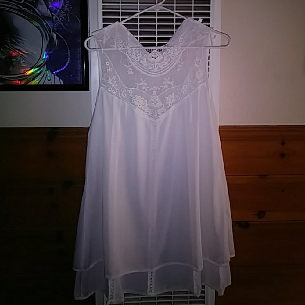 White halter dress